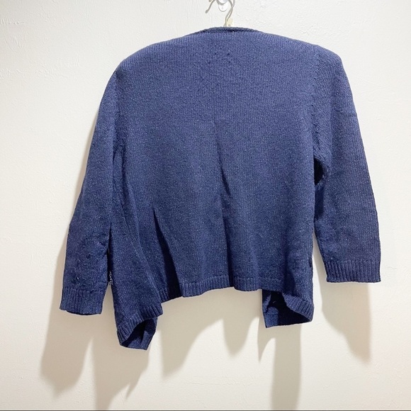 COLDWATER CREEK Jeweled Cardigan Cashmere Blend - Picture 2 of 6